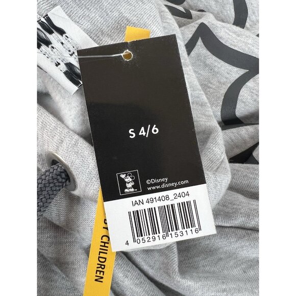 Disney Mickey Women’s Gray Hoodie Sweatshirt Dress Size Small (4/6) - Picture 12 of 15